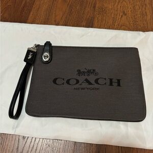 Genuine Coach Canvas Clutch